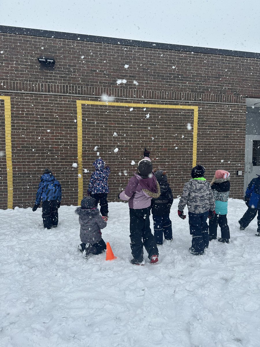 A quick target practise before recess starts!