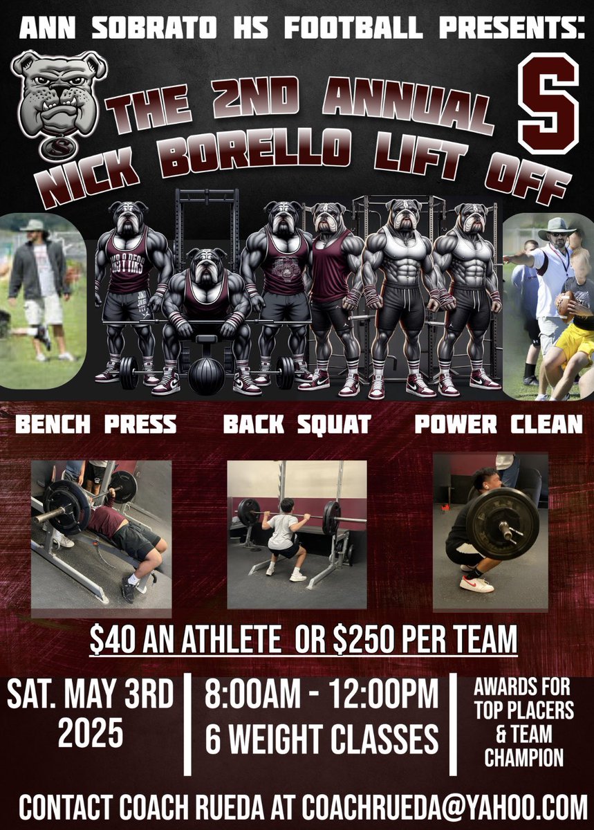 Mark your calendars! The 2nd Annual Nick Borello Lift-Off will be coming back this Spring!