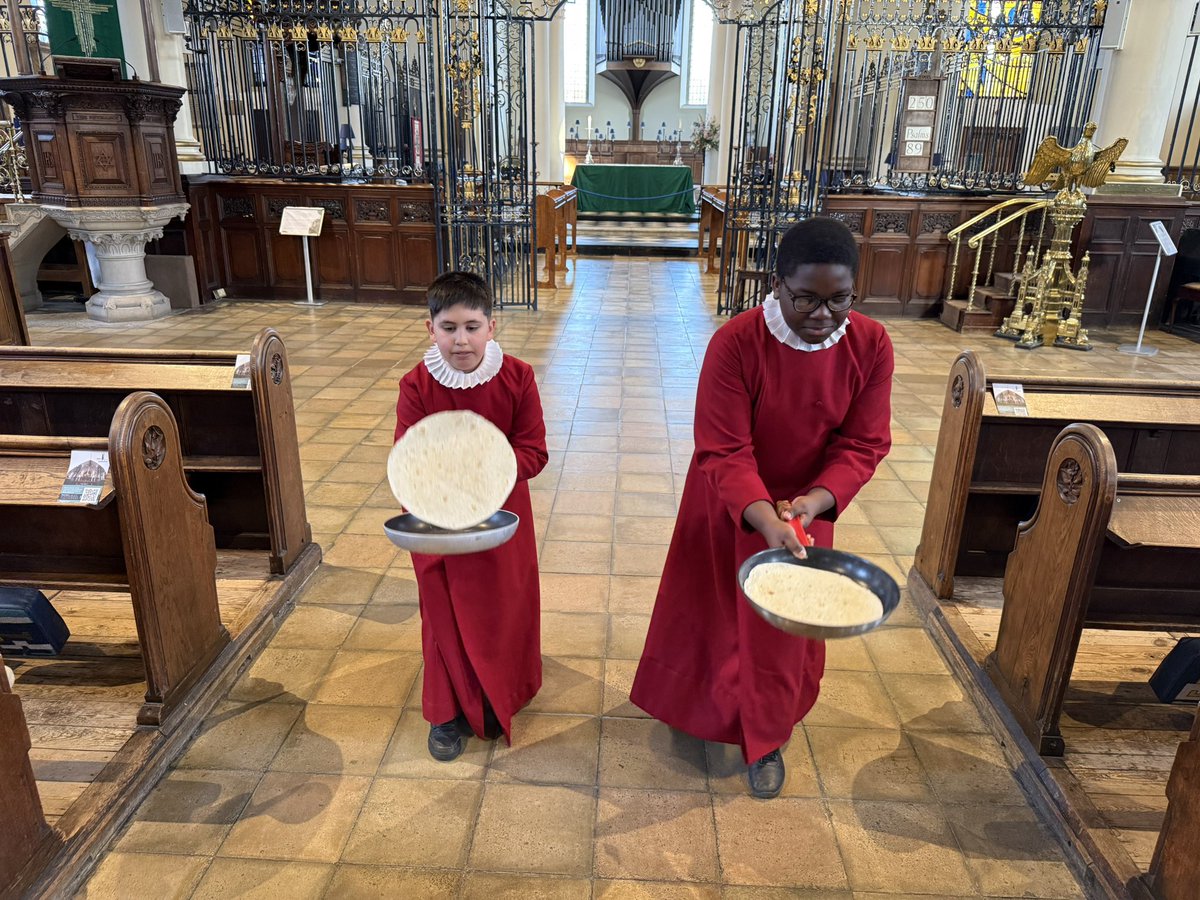 We had a #flipping good time at our annual pancake race today. The race this year was won by CANTORIS! 

#Pancakes #ShroveTuesday #Derby #DerbyUK #Derbyshire #CathedralMusic #CathedralChoir #DerbyCathedral
