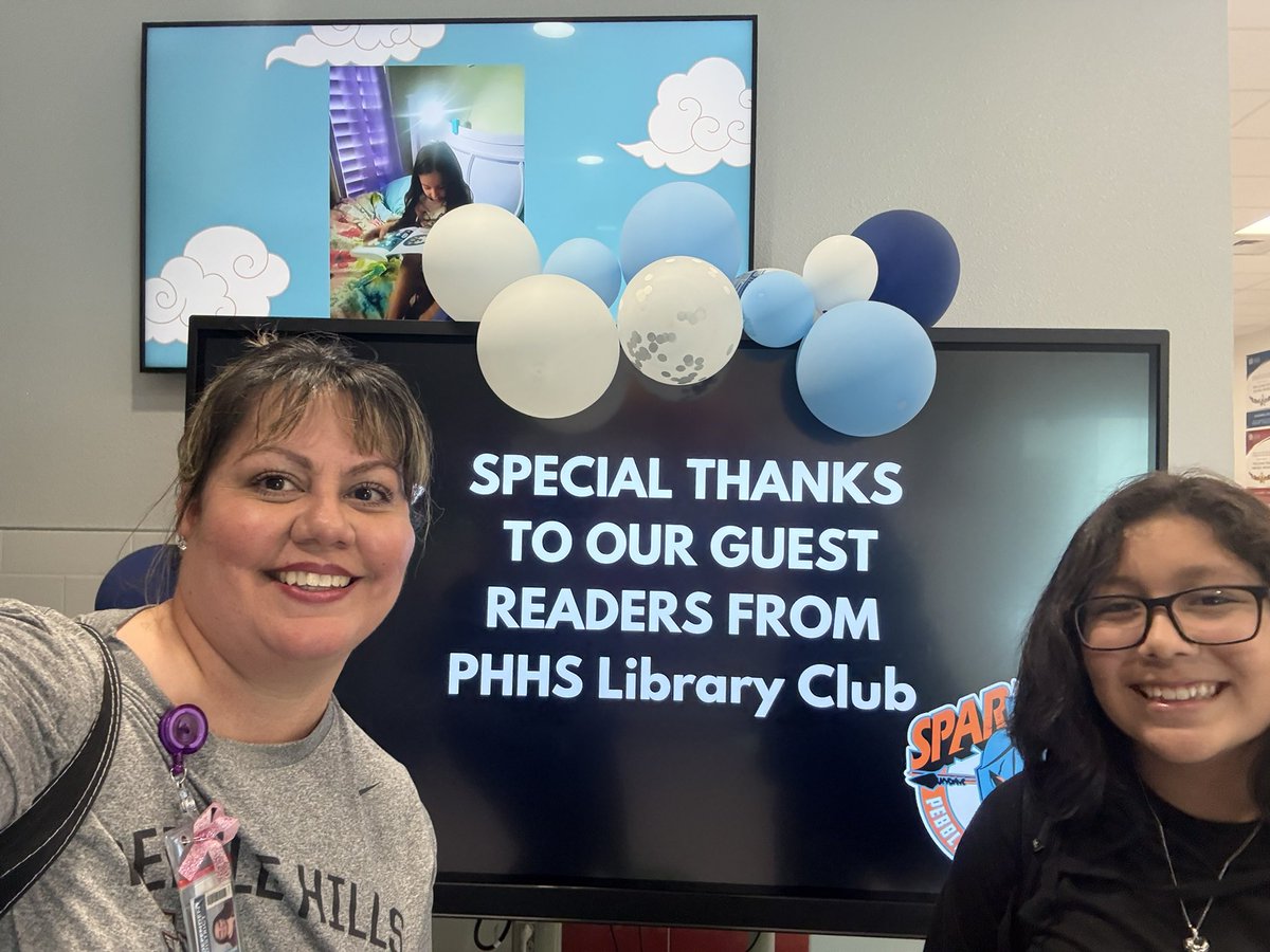 Pebble Hills HS Lib (@phhslibrary) on Twitter photo Sparta reads!! Thank you to the amazing <a href="/DRico_CTES/">DRico🌻</a> for setting up our visits with Ms. Camacho and Ms. Felix! We ❤️ books and sharing our stories with future Spartans! #ReadAcrossAmerica <a href="/Sparks_Interest/">Marcy Sparks</a> <a href="/PHills_HS/">Pebble Hills High School</a> Sparta reads!! Thank you to the amazing <a href="/DRico_CTES/">DRico🌻</a> for setting up our visits with Ms. Camacho and Ms. Felix! We ❤️ books and sharing our stories with future Spartans! #ReadAcrossAmerica <a href="/Sparks_Interest/">Marcy Sparks</a> <a href="/PHills_HS/">Pebble Hills High School</a>