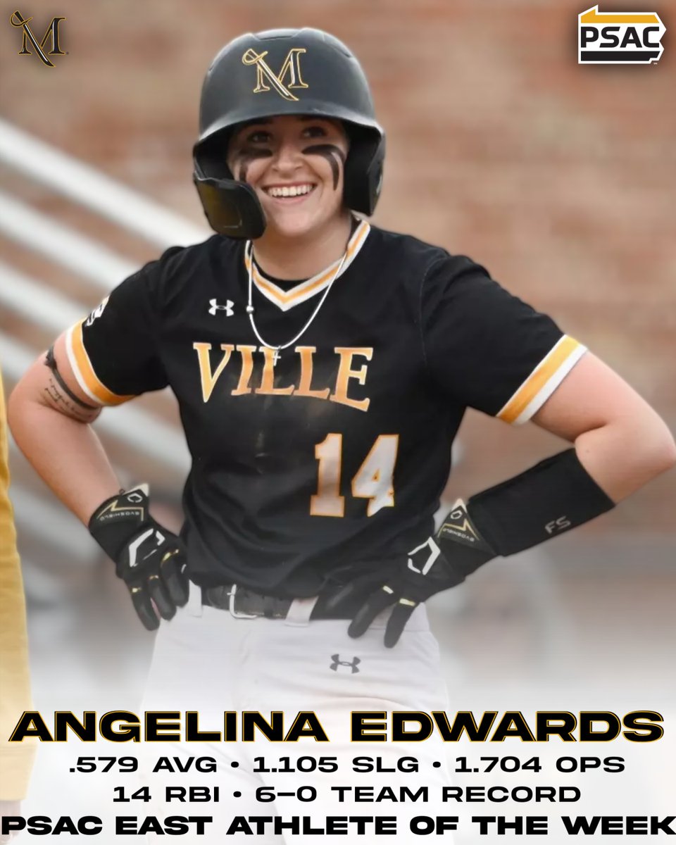 Angelina Edwards starts the season off hot and takes home her first PSAC East Athlete of the Week!
