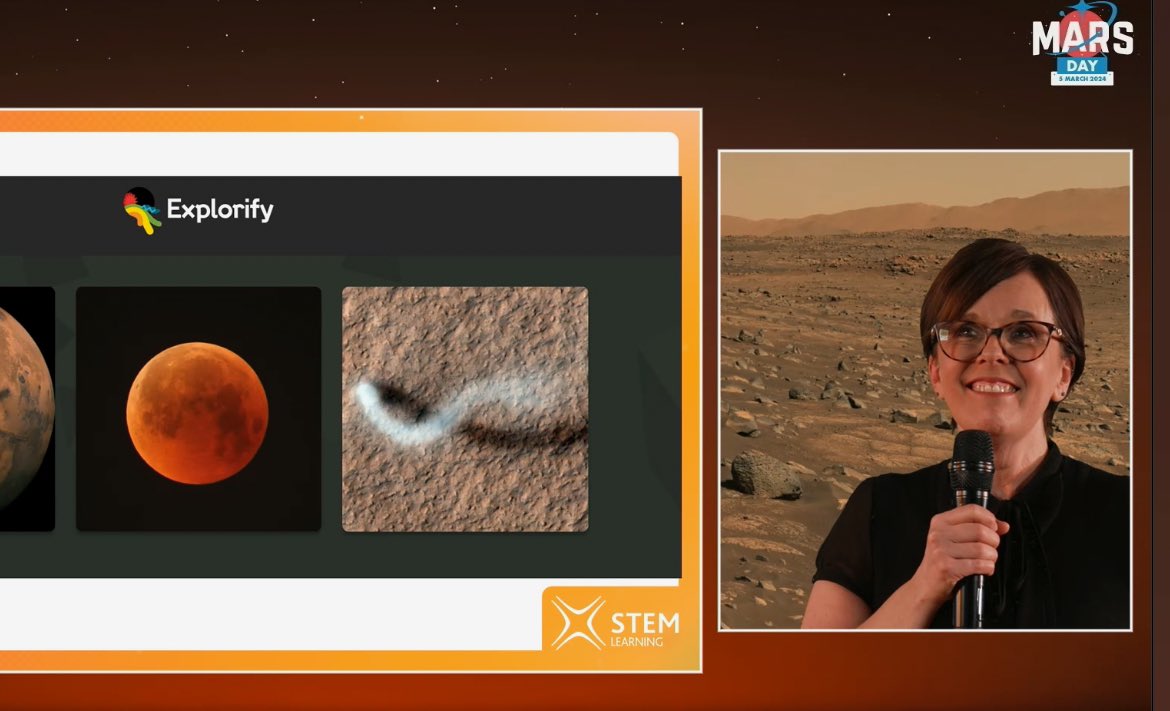 katesutton70's tweet photo. Really proud to have led my ‘Teachers on Mars’ session @STEMLearningUK @ESERO_UK during #MarsDay today, talking EsoMars rover and also showcasing resources from ESERO, STEM Learning @ExplorifySchool @STEMAmbassadors @STFC_Matters https://t.co/4sZynA0p7e