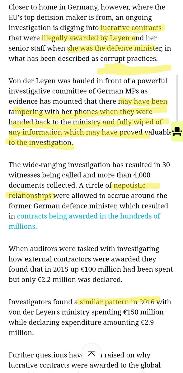 Minuscolaxever's tweet image. Hello 🐠,
just a reminder of these details of the lady who want to convince YOU she is doing it for the right cause. Ups, she'd do it again😉
#corruption #nepotism ex 🇩🇪 defence minister...she would say "I want to make it perfectly clear". So do I, Mrs. @vonderleyen #longmemory