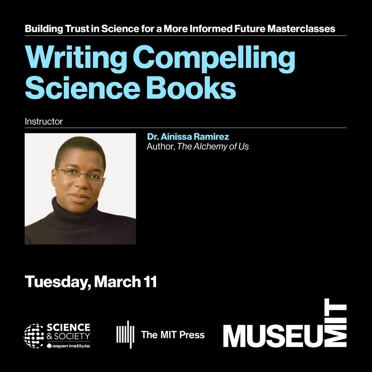 Look, Mom. I’m giving a talk at MIT about my book on March 11. We made it!