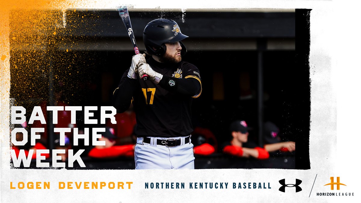Horizon League (@horizonleague) on Twitter photo Our <a href="/UnderArmour/">Under Armour</a> #HLBASE Batter of the Week is Logen Devenport of <a href="/NKUNorseBSB/">NKU Baseball ⚾️</a>!
⚾️: horizonleague.org/news/2025/3/4/…
#OurHorizon🌇 Our <a href="/UnderArmour/">Under Armour</a> #HLBASE Batter of the Week is Logen Devenport of <a href="/NKUNorseBSB/">NKU Baseball ⚾️</a>!
⚾️: horizonleague.org/news/2025/3/4/…
#OurHorizon🌇