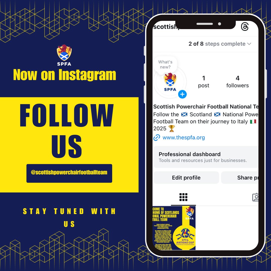 We’re thrilled to announce the launch of the official SPFA Scotland National Powerchair Team Instagram page! 📷
#teamscotland
📷 Follow us now: instagram.com/scottishpowerc…