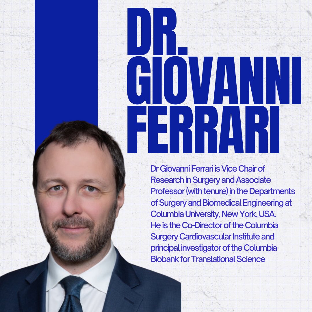 Meet Dr. Giovanni Ferrari, a leader in cardiovascular research and innovation! As the Vice Chair of Research in Surgery and Co-Director of the Columbia Surgery Cardiovascular Institute. From groundbreaking biobank studies to biomedical engineering advancements.  #ColumbiaCVRI