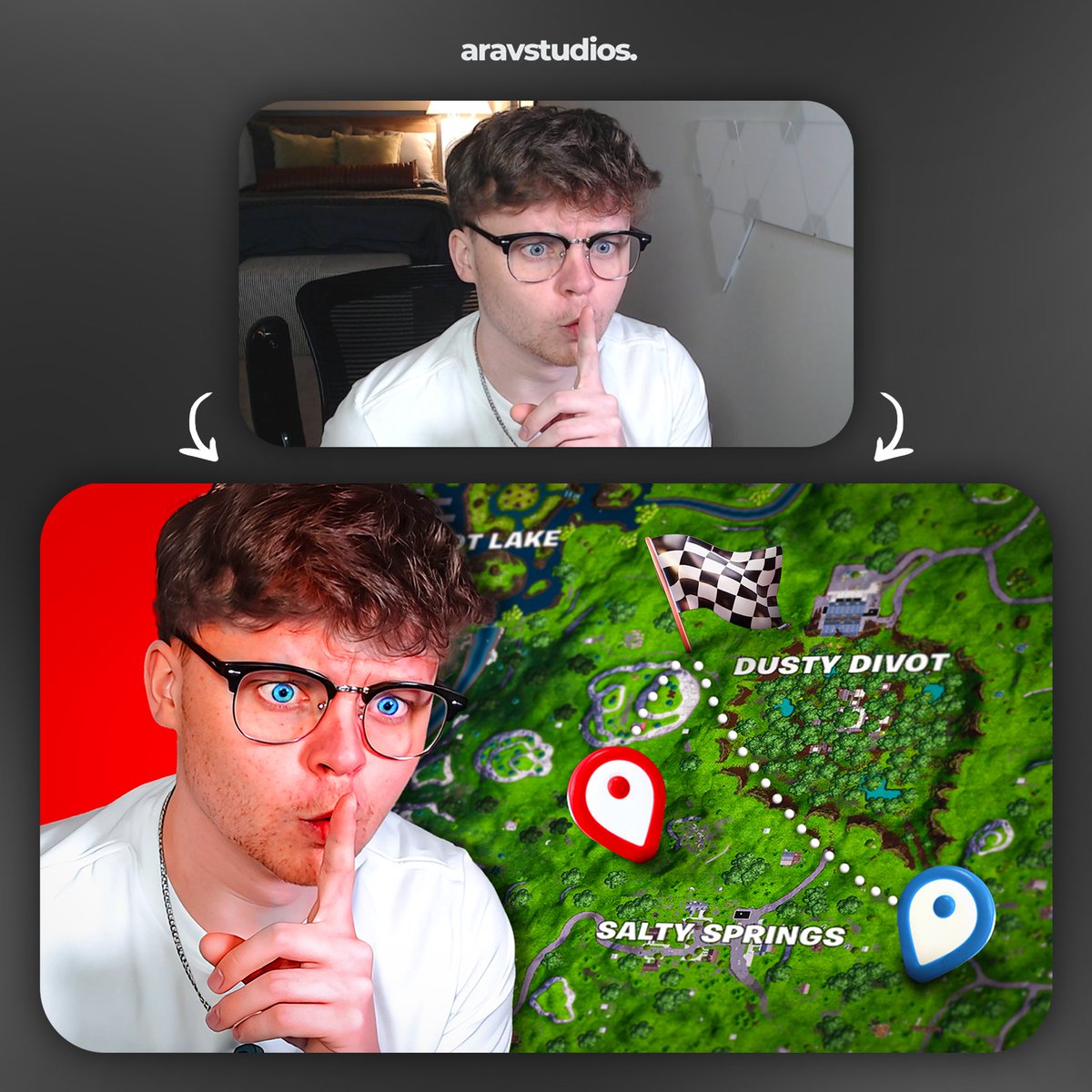 Before &amp; After 🪄 

→ GeoGuessr Thumbnail