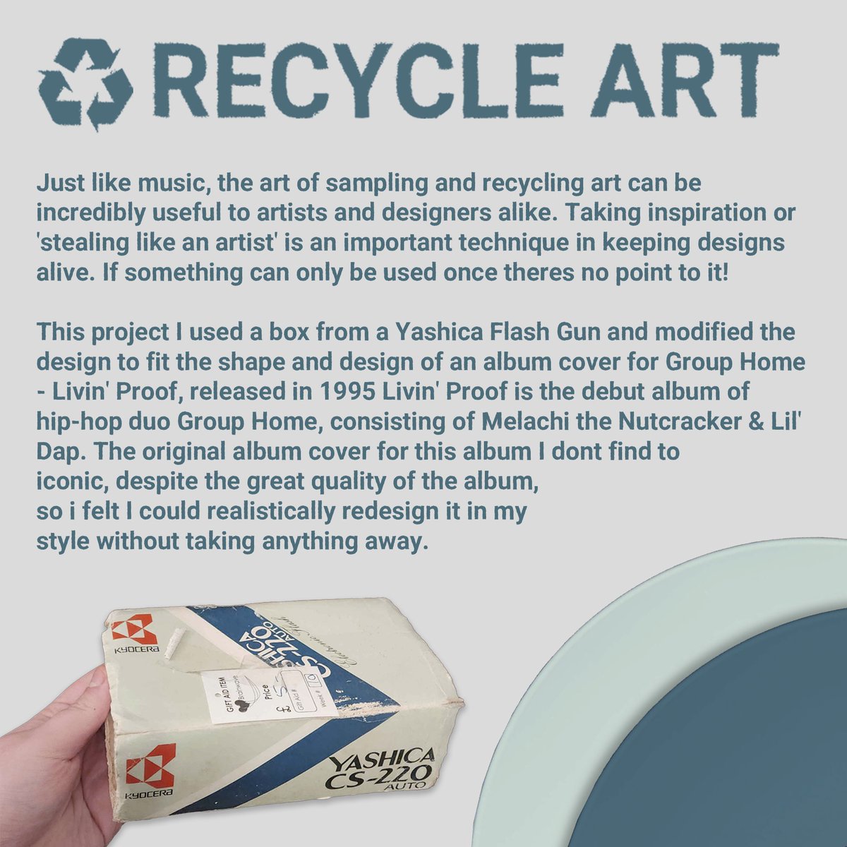 DesignByRudy's tweet image. RECYCLE ART #1 | GROUP HOME - Livin&apos; Proof
.
.
#art #artist #graphicdesign #album #albumcover