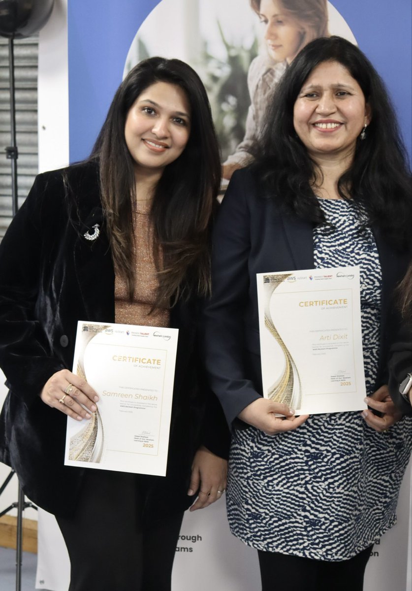 To conclude the AWS re/Start programme, we held a fantastic graduation ceremony on Friday, 28th February, celebrating the achievements of our AWS learners!
 
Certificates were proudly presented by the Mayor, with Prime Talent in attendance! #AWS #newham <a href="/awscloud/">Amazon Web Services</a> <a href="/PrimedTalentUK/">Primed Talent</a>