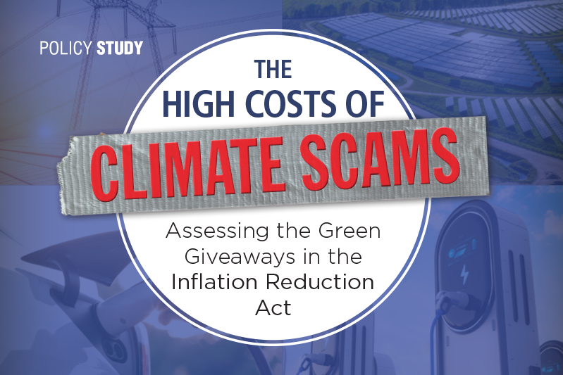 HeartlandInst's tweet image. New Study -&amp;gt; The High Costs of Climate Scams: Assessing the Green Giveaways in the Inflation Reduction Act. 

“The Inflation Reduction Act is a robbery of such magnitude that it makes the Lufthansa heist look like child’s play over chump change.”

(link in reply post)