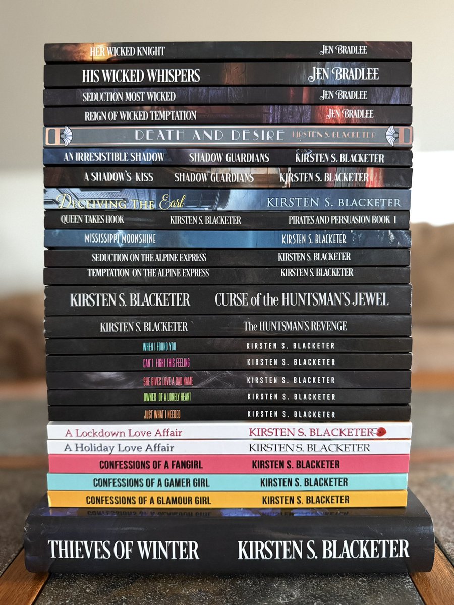 All my print books in one place. ❤️🥰🔥