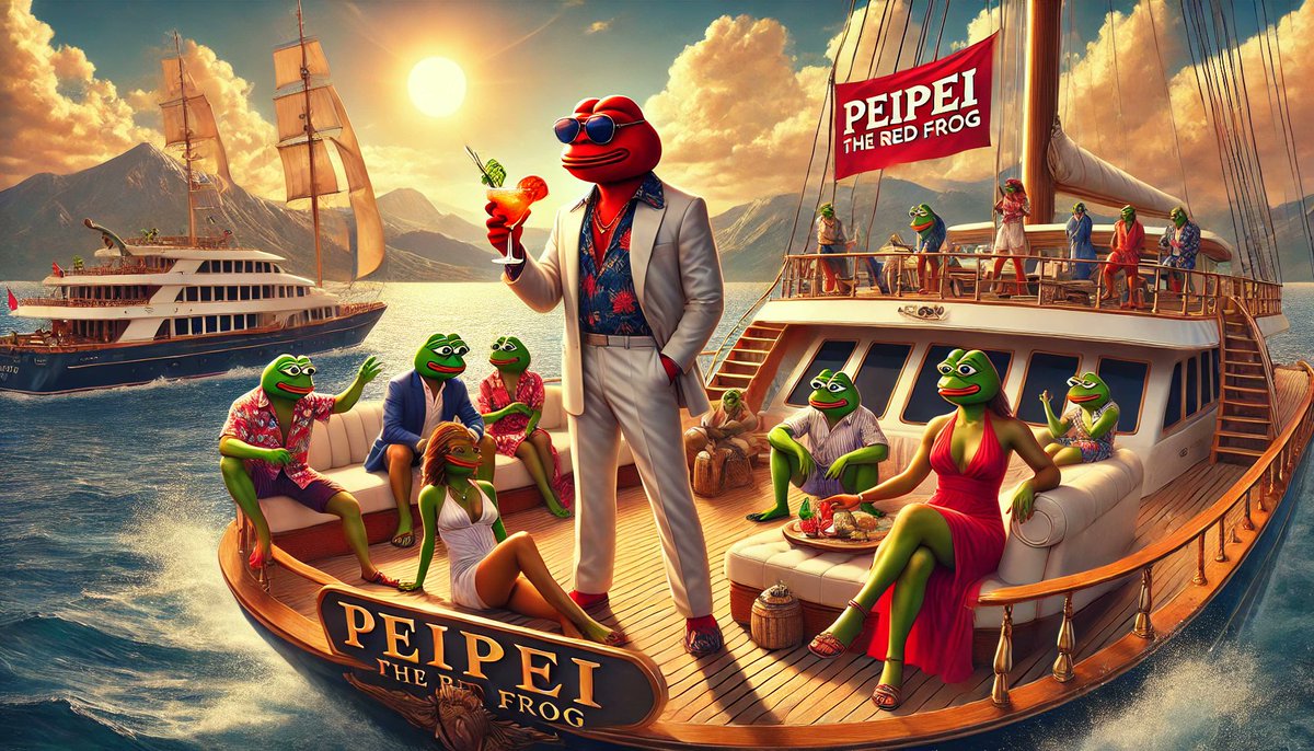 AdiugriP's tweet photo. Peipei Red Frog doesn’t follow the wind—he commands it. ⛵🔥
While others wait, we celebrate financial freedom in style. 🥂
$PEIPEI is the new era, and the time to dominate is now. 🚀🐸🔴
#Peipei #CryptoWealth #TheBossMove
#peieicommunity✊🏻
@Peipeierc20 🐸🇨🇳
@PeiPeiCoinVip https://t.co/kuOrmuFhpX