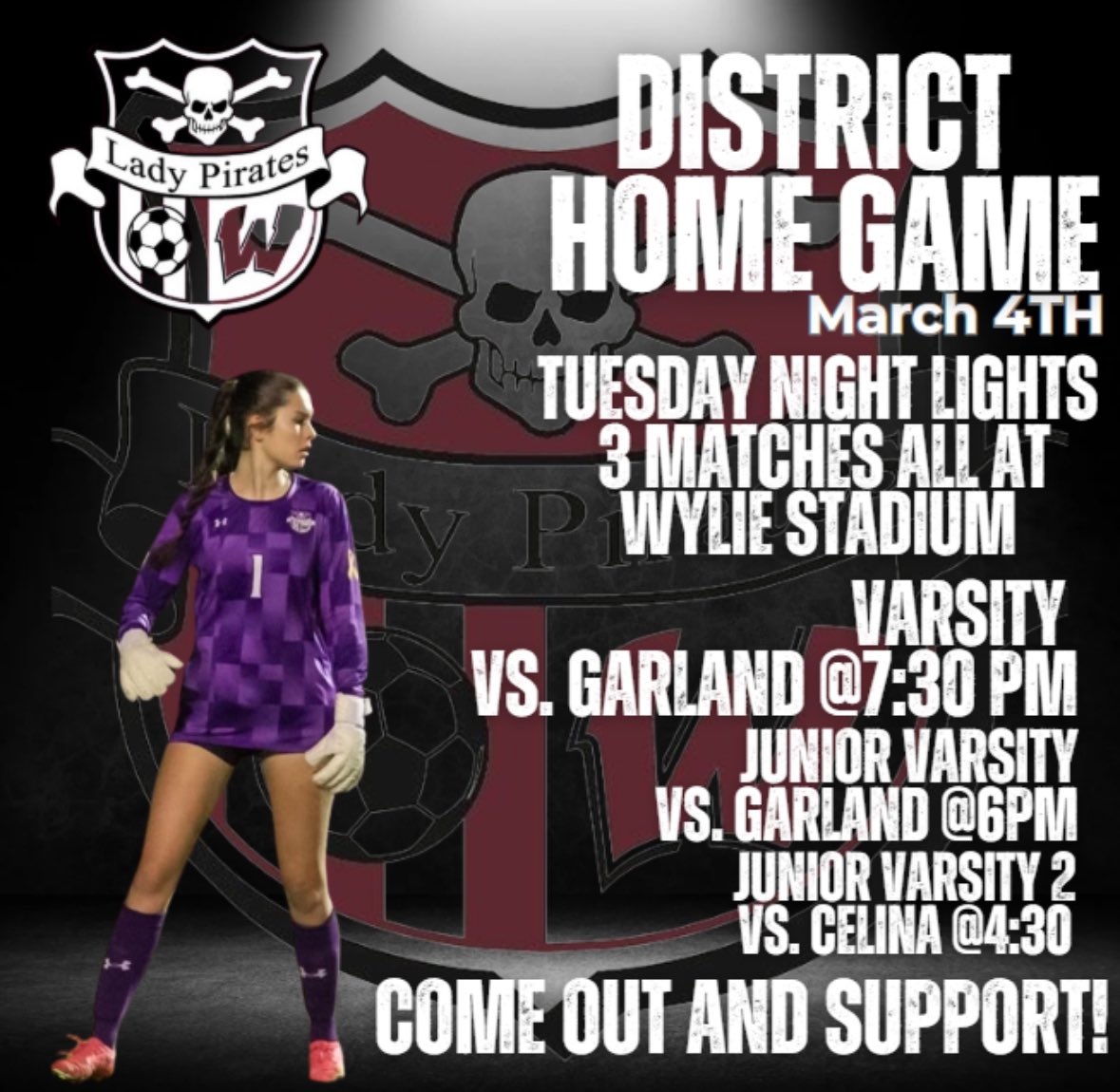 🚨Only 2 more home games left!! 🚨

JV2 will be playing their last game of the season vs Celina at 4:30. Let’s show up and cheer them on to end a very successful season! 🎉

JV1 vs Garland @ 6:00 ⚽️
Varsity vs Garland @ 7:30 ⚽️

#ahmo #DFFRNT