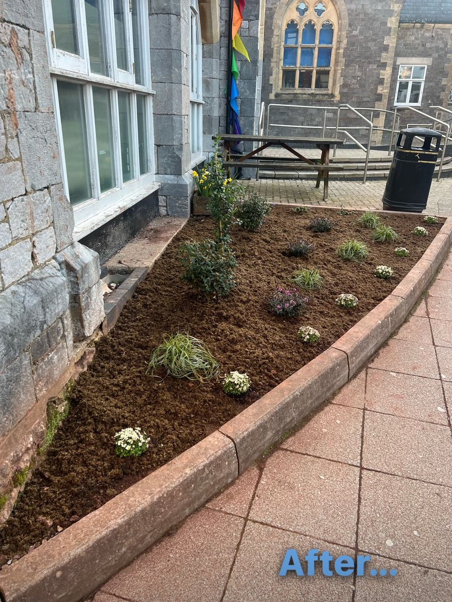 stevescutchings's tweet photo. What a fantastic transformation!
As part of @ExeterCollege
development day colleagues led by Nadia & Ali gave this little patch of garden a mini-makeover👌 🌱 🪴 🌷 🌹 🌺
#ExeCollProud
#beexceptional
#estates
#facilities
#gardenmakeover
#greenfingers
#developmentday https://t.co/uB2PCKuA2V