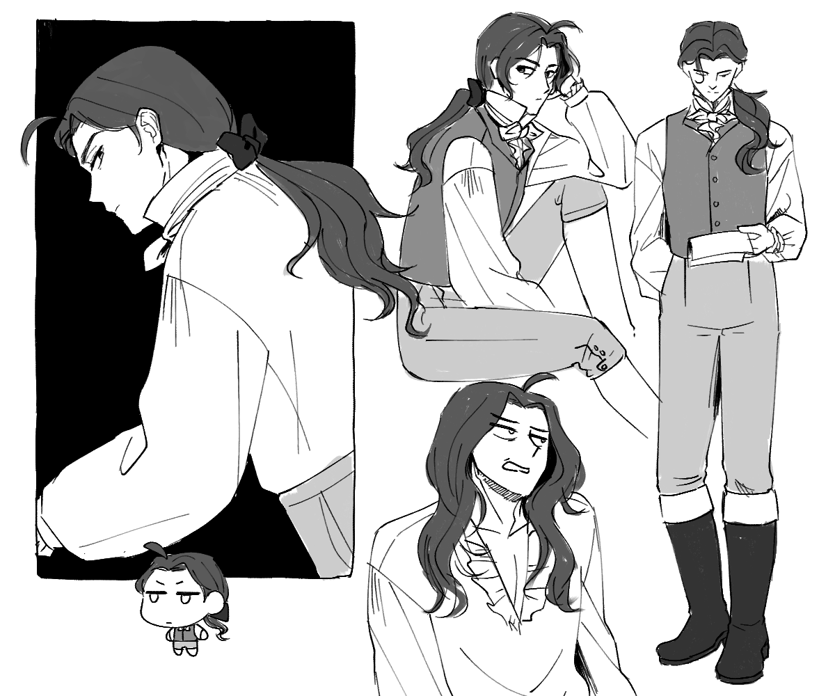 ultopias's tweet image. 1790s au scribbles