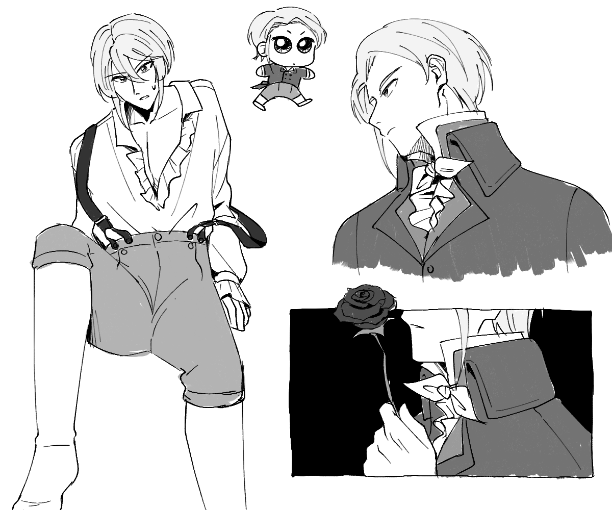 ultopias's tweet image. 1790s au scribbles