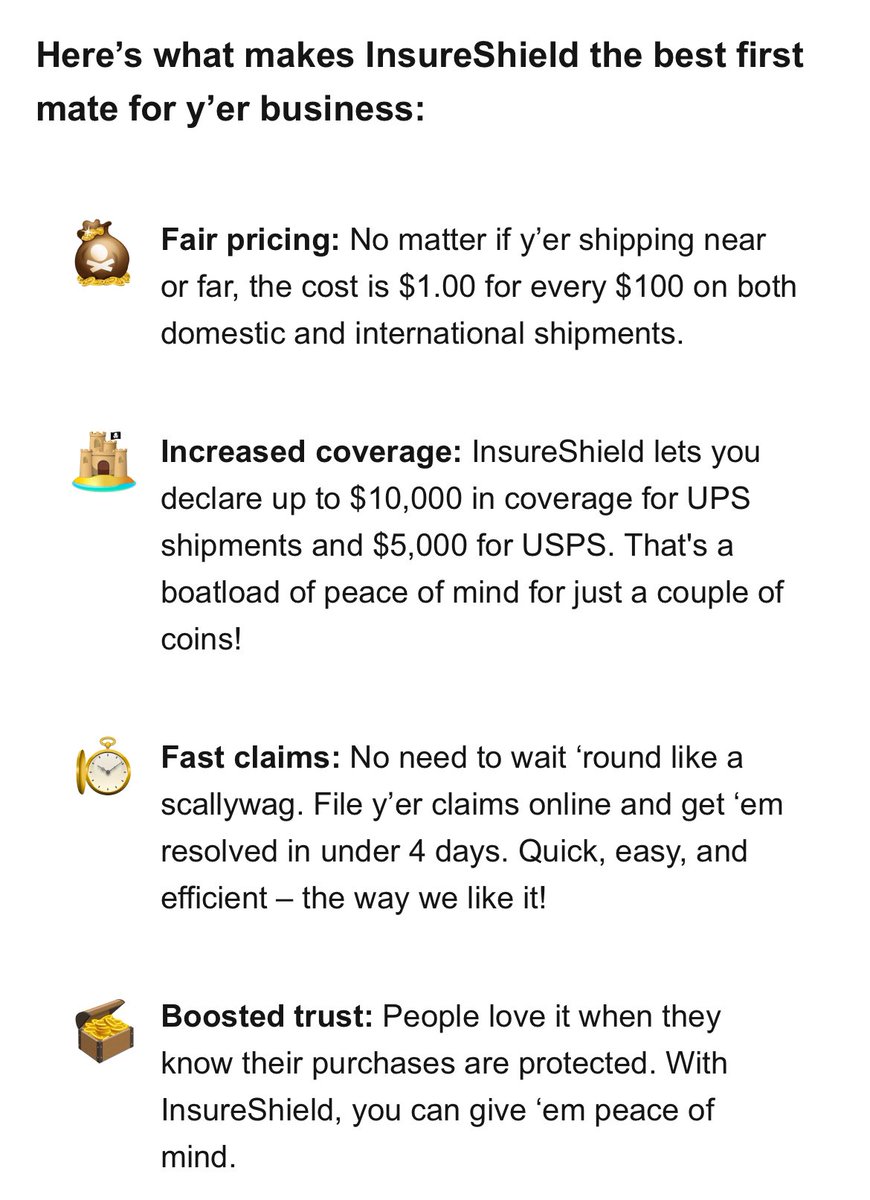 RetroRelicsShop's tweet image. 🏴‍☠️ Pirateship Insurance isn’t a bad rate. Would use it if I shipped anything of decent value (sports cards) 📦