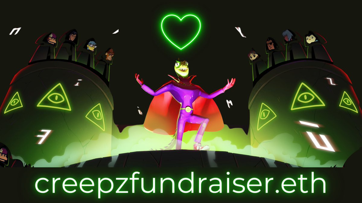 C'mon <a href="/creepz/">Creepz</a> fam, we are so close to 1eth - but so far from a Creepz

Please help a long term holder who lost 11 Creepz due to a scam.

Any amount you can afford would be welcome, we're so close! 🕯

creepzfundraiser.eth

etherscan.io/address/0x2a16…