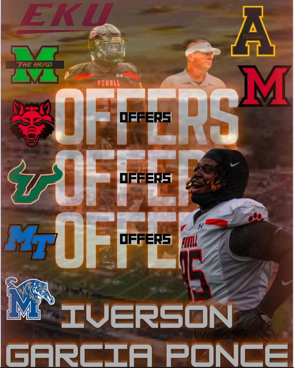 Iverson Garcia (@iversongarcia95) on Twitter photo Blessed to be in the position‼️
#AGTG
<a href="/PowellHighFB/">Powell (Tenn.) High Football</a> <a href="/PowellCoachLowe/">Matt Lowe</a> <a href="/JacksonDaniel50/">Jackson Daniel</a> <a href="/CoachZGibson/">Zack Gibson, MS, CSCS</a> <a href="/coachTMiller_/">Tai Miller</a> <a href="/brysonmorris18/">B Mo</a> Blessed to be in the position‼️
#AGTG
<a href="/PowellHighFB/">Powell (Tenn.) High Football</a> <a href="/PowellCoachLowe/">Matt Lowe</a> <a href="/JacksonDaniel50/">Jackson Daniel</a> <a href="/CoachZGibson/">Zack Gibson, MS, CSCS</a> <a href="/coachTMiller_/">Tai Miller</a> <a href="/brysonmorris18/">B Mo</a>