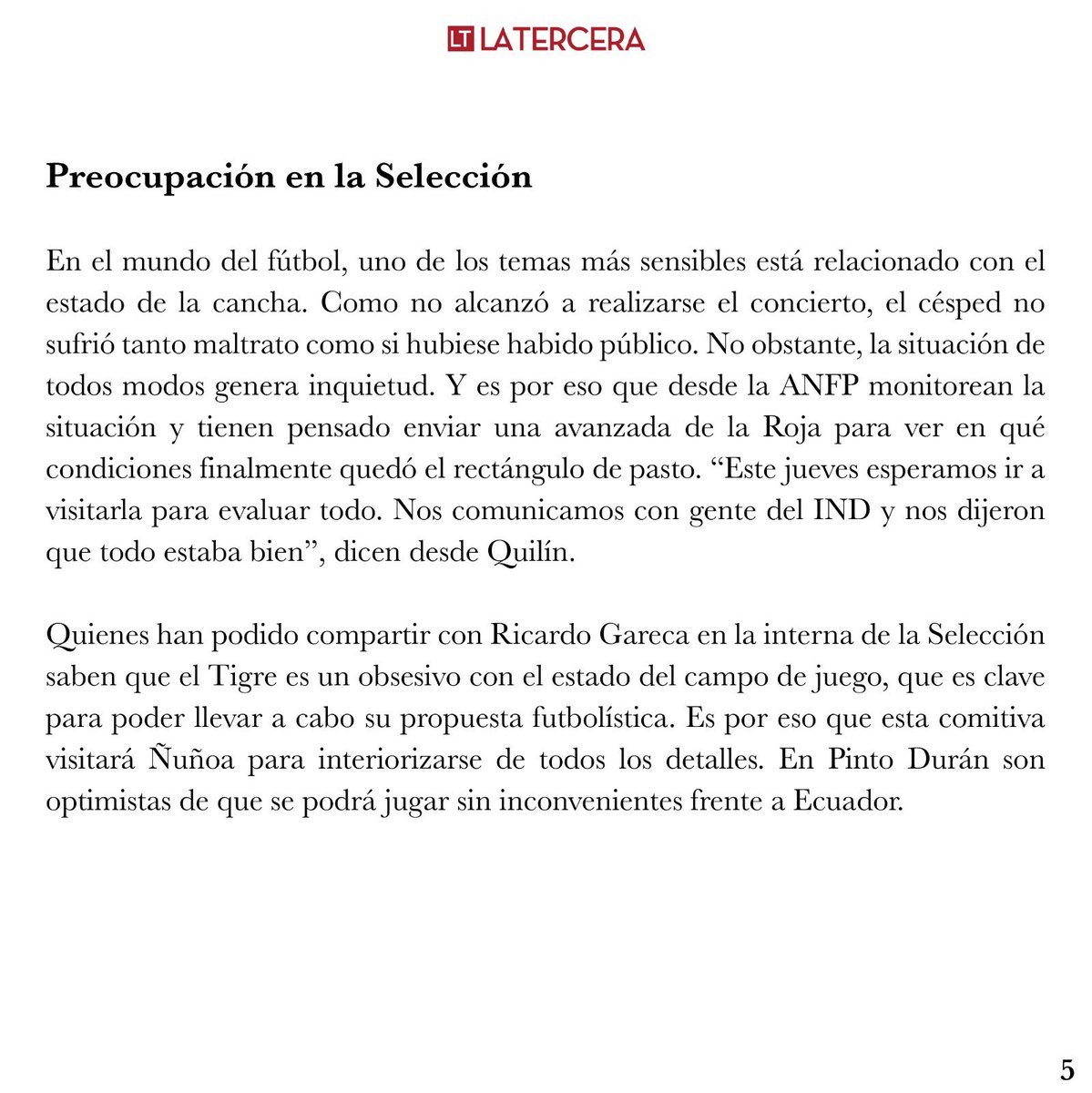 Israel Castro López (@israelcastrol) on Twitter photo Hoy, en entrevista en <a href="/laterceracom/">La Tercera</a> actualizamos la información del coliseo del Estadio Nacional, el cual no presentó daños luego del fallido show de Shakira.
latercera.com/el-deportivo/n…
#estadionacional #latercera #shakira #laroja #indchile
#parqueedtadionacuonal Hoy, en entrevista en <a href="/laterceracom/">La Tercera</a> actualizamos la información del coliseo del Estadio Nacional, el cual no presentó daños luego del fallido show de Shakira.
latercera.com/el-deportivo/n…
#estadionacional #latercera #shakira #laroja #indchile
#parqueedtadionacuonal