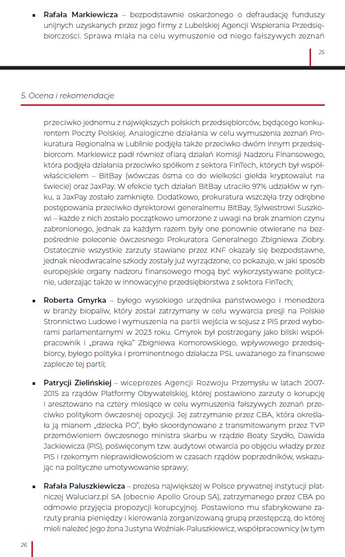 ODFoundation's tweet image. 🧵8/n
Niektóre z najbardziej kontrowersyjnych spraw, które zostały pominięte w dotychczasowym audycie, i mogą być całkowicie poza jego zakresem:

🕴️ Przemysław Krych, inwestor i szef @PL_Cornerstone, który spędził 6 miesięcy za kratkami za odmowę wręczenia łapówki…