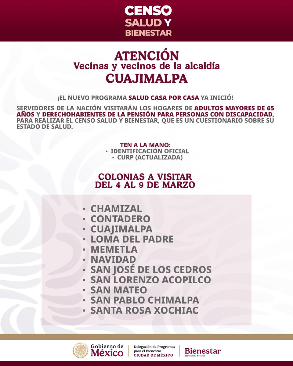 Delegación de Programas para el Bienestar CDMX tweet media