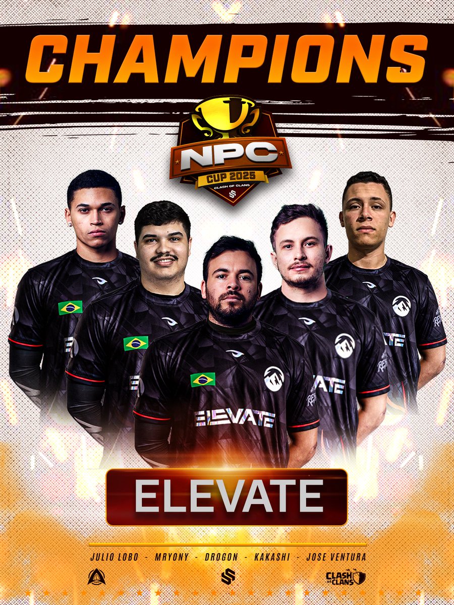 Style Cup (@stylecupcoc) on Twitter photo The NPC Cup is proud to present the CHAMPIONS! 🥳
🥇 <a href="/Elevate_COC/">ElevateCOC</a>
🤝 GGWP to <a href="/Synchronic_gg/">Synchronic Gaming</a> as the runner-up in an amazing grand final! The NPC Cup is proud to present the CHAMPIONS! 🥳
🥇 <a href="/Elevate_COC/">ElevateCOC</a>
🤝 GGWP to <a href="/Synchronic_gg/">Synchronic Gaming</a> as the runner-up in an amazing grand final!