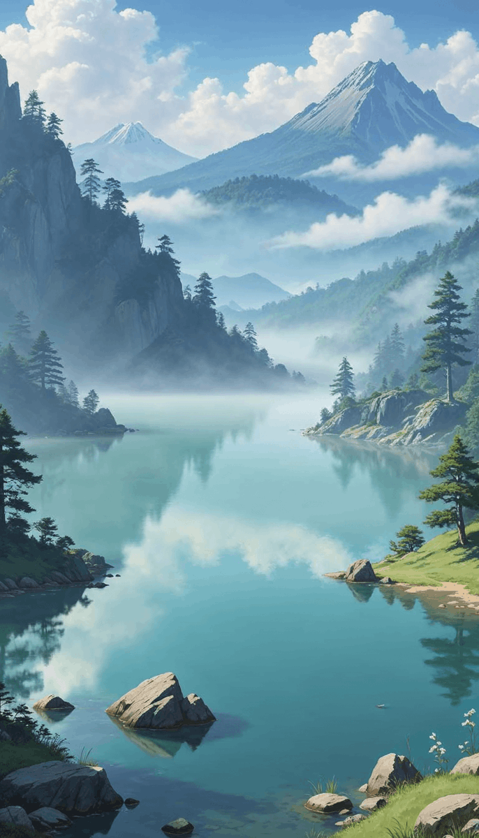 FideoWallpapers's tweet photo. Misty Mornings #animeart #naturelovers #4kwallpaper #mistymornings #lakelife #sakurablossoms #gamedesign #inspiration https://t.co/xhff9q9FkU