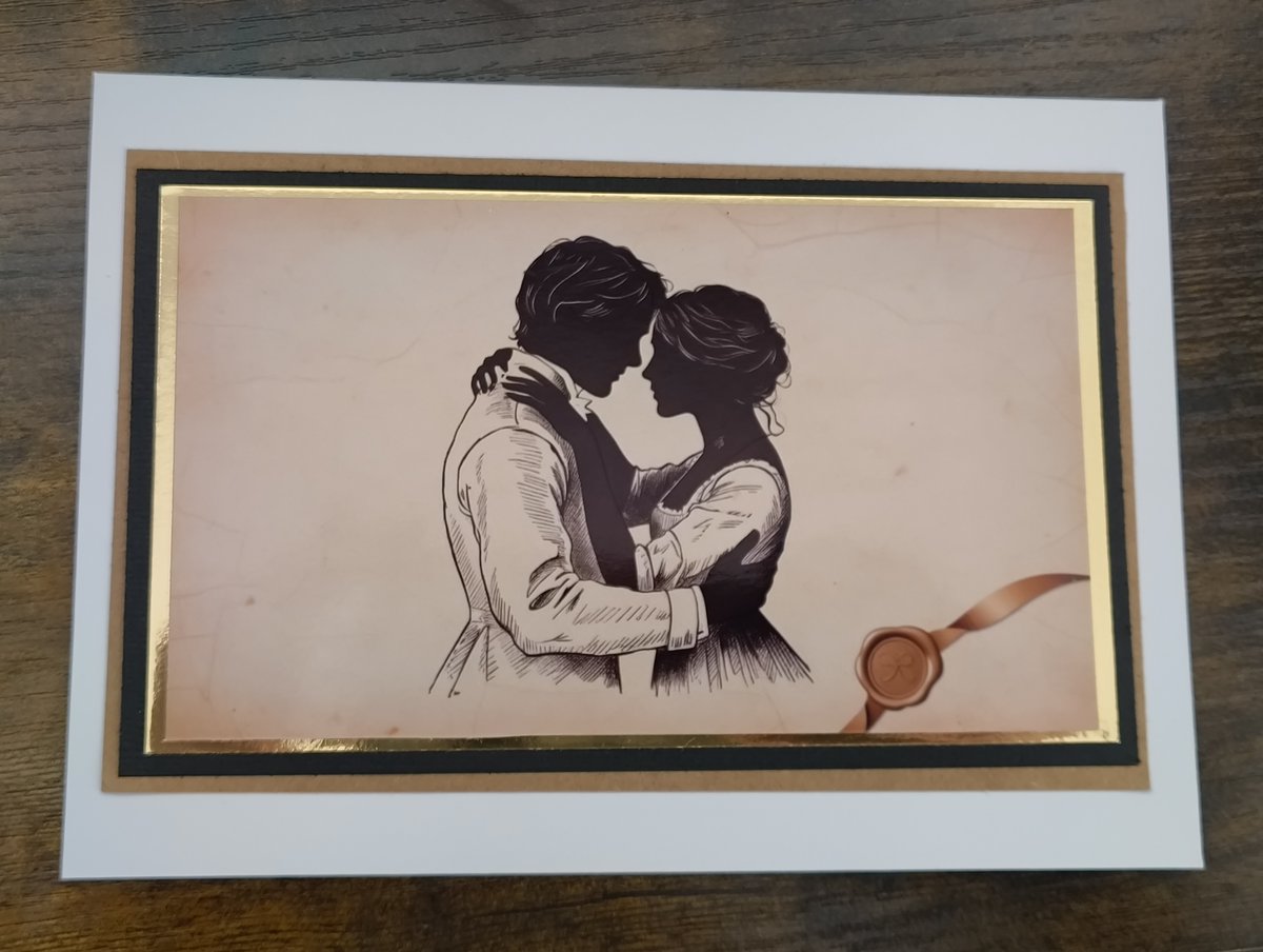 PenelopeRothe's tweet photo. A stolen glance, a tender embrace. ✨ Capture the romance of the Regency era with this elegant silhouette couple card. Perfect for fans of Austen and Bridgerton. Shop now! https://t.co/FcVsHLvEwx #RegencyRomance #Bridgerton #JaneAusten #RomanticCard https://t.co/n4hpEbjPkJ