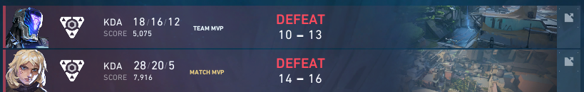 0-2 vs <a href="/NORICgg/">NORIC</a> in relegation stage 1

Couldn't close out bind and did too many mistakes overall. Still happy on how far we came this act. We go again next relegation. #StayIcy❄️