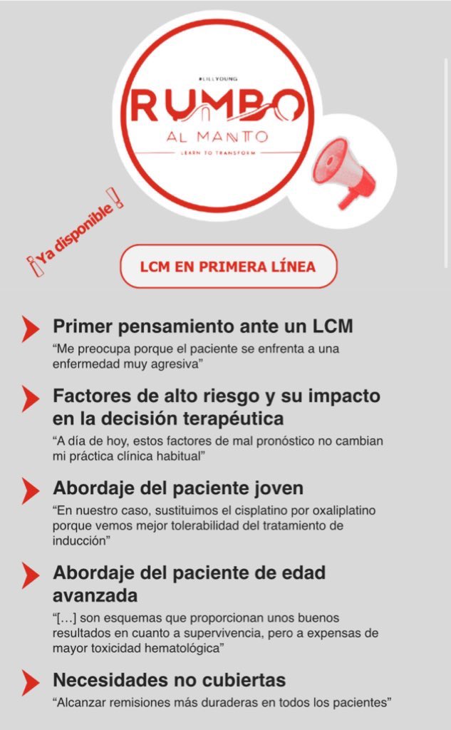 Fernando Martín Moro (@fer_martinmoro) on Twitter photo ¡Ya disponible!
Debate sobre manejo del #linfoma del manto en primera línea con <a href="/asernapareja/">Ángel Serna</a>, dentro de la iniciativa Rumbo al Manto <a href="/EliLillyandCo/">Eli Lilly and Company</a> @transworldedit
Con el aval científico de <a href="/sehh_es/">@sehh_es</a>
🎥 transworldeditors.com/rumbo-al-manto ¡Ya disponible!
Debate sobre manejo del #linfoma del manto en primera línea con <a href="/asernapareja/">Ángel Serna</a>, dentro de la iniciativa Rumbo al Manto <a href="/EliLillyandCo/">Eli Lilly and Company</a> @transworldedit
Con el aval científico de <a href="/sehh_es/">@sehh_es</a>
🎥 transworldeditors.com/rumbo-al-manto