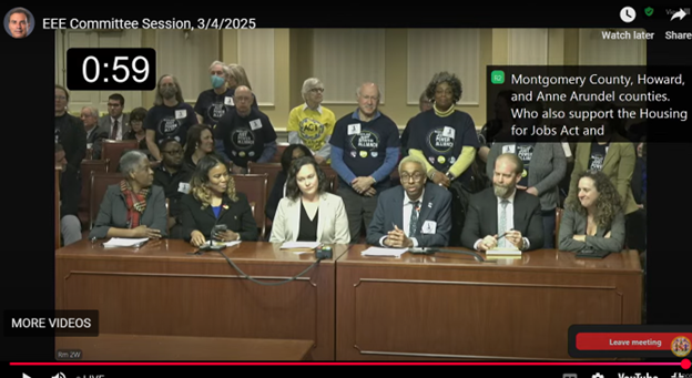 mdjustpower's tweet image. 🏘️Today, we're at the Maryland Senate and House hearings to support the Housing for Jobs Act. This would help our counties address our housing shortage and affordability crisis by ensuring permitting rules are followed consistently. @GovWesMoore