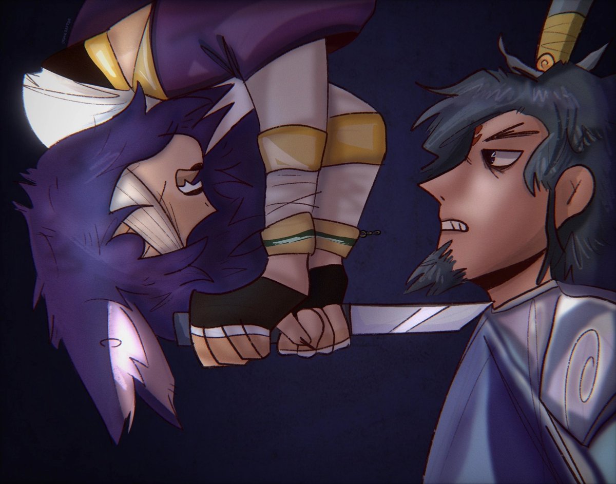 dontshepardme's tweet image. "never trap a blind fox by the ceiling chains - you might end up trapped by her instead" 

[notes of ionian guardsman yi 2 days before bookie's possible execution]

#bookie #masteryi