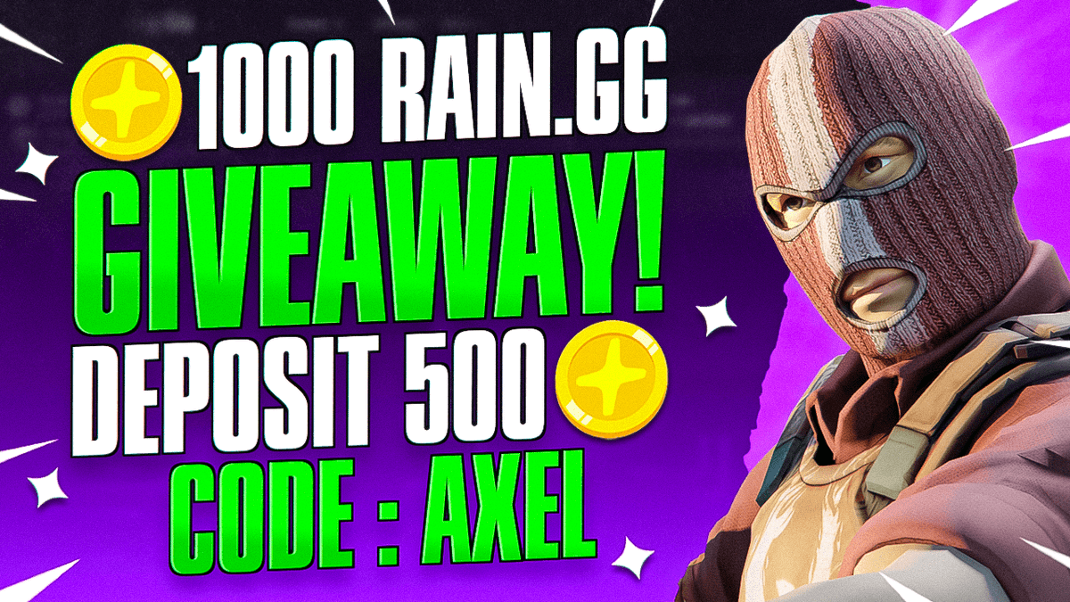 💰1x1000 COIN Rain.gg Depositor Giveaway

✅500 Coin Depo with "axel" code!
✅ rain.gg/r/axel
 ☑ RT + Tag 1

☑  You need to send proof in my discord under "raingg 1000" (discord.gg/wVyzGDWM5W)!

💰EXTRA $20 For Random RT + TAG
💎$10 for RT winner if