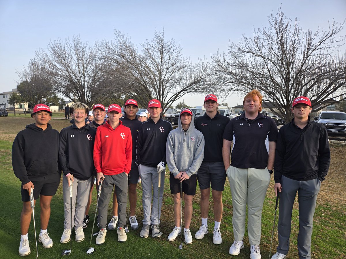 Canyon Varsity Boys at Vaaler Creek today. GO COOGS!!!