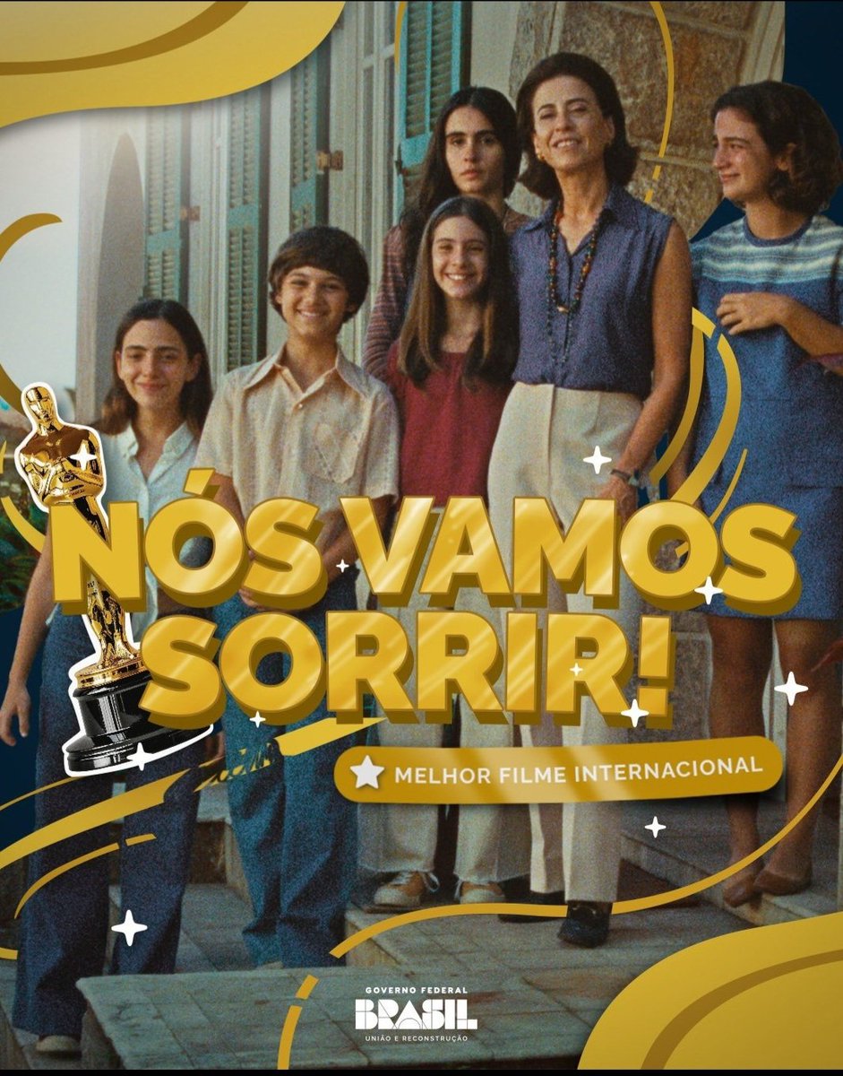 Brazilian cinema is fantastic! We continue to fight for democracy.