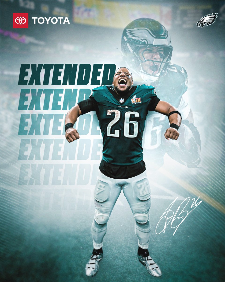 Philadelphia Eagles (@eagles) on Twitter photo Safe to say, 2K SA is here to stay.
We've agreed to terms with <a href="/saquon/">Saquon Barkley</a> on a two-year contract extension.
<a href="/Toyota/">Toyota USA</a> | #FlyEaglesFly Safe to say, 2K SA is here to stay.
We've agreed to terms with <a href="/saquon/">Saquon Barkley</a> on a two-year contract extension.
<a href="/Toyota/">Toyota USA</a> | #FlyEaglesFly