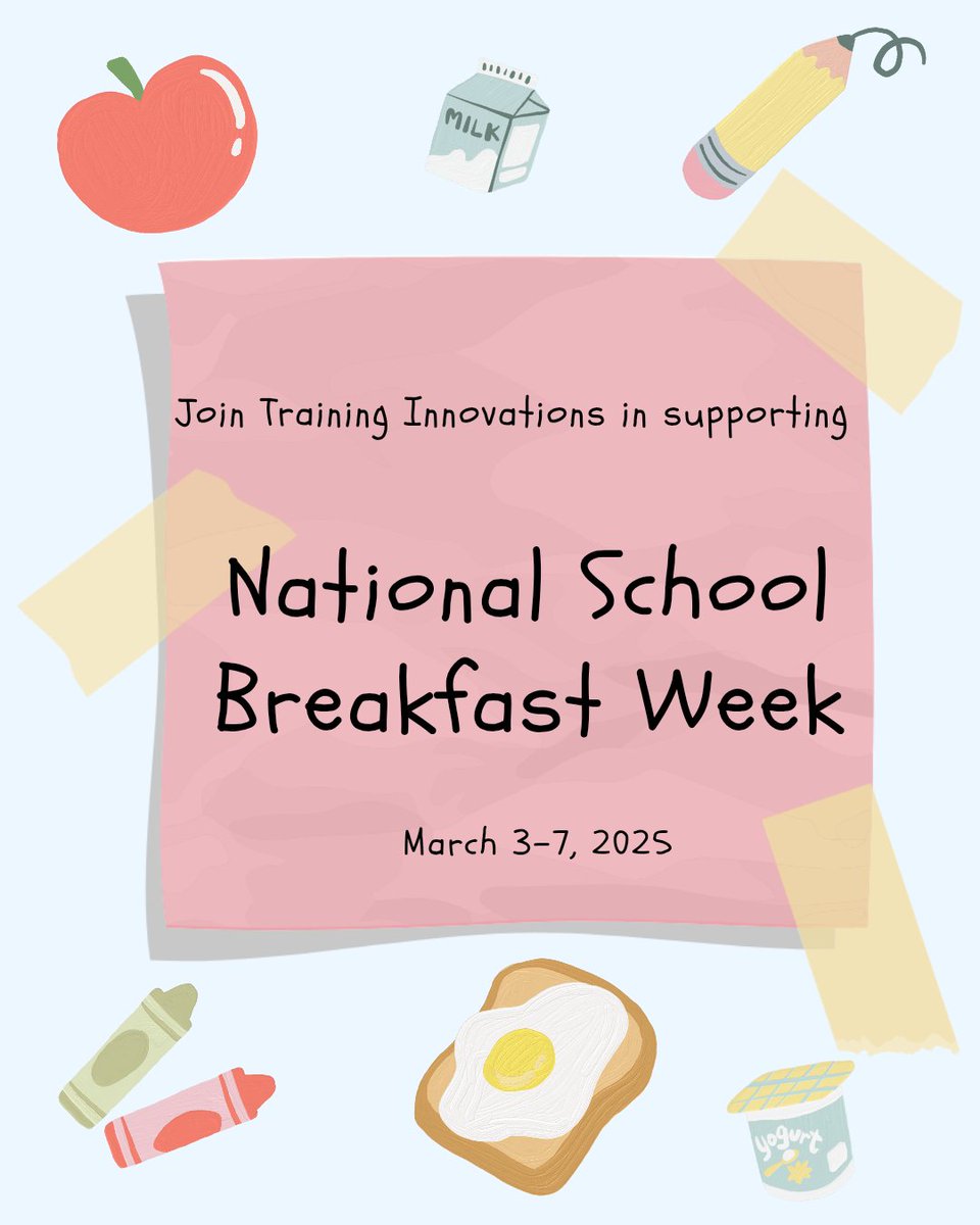 National School Breakfast Week (NSBW) is a celebration of the federal School Breakfast Program. 

We understand the importance of nutrition on a child's ability to learn and grow! 🍎✨️🚀

#CDA #earlychildhoodeducation #educatorlife #schoolbreakfast #NSBW #childnutrition