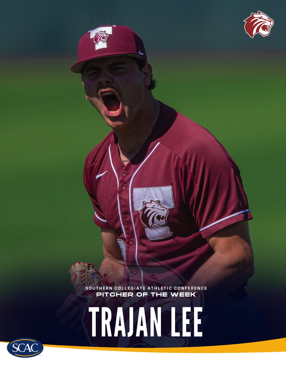 #SCACBsb | Congratulations to your week 4⃣ #SCAC Award Winners - Collin Bruning of <a href="/mcmsports/">McMurry Athletics</a> (Hitter) &amp; Trajan Lee of <a href="/TrinityUTigers/">Trinity Athletics</a> (Pitcher)⚾️

📰| shorturl.at/g71Me

#SCACPride | #WhyD3 | #SCAC | #d3baseball