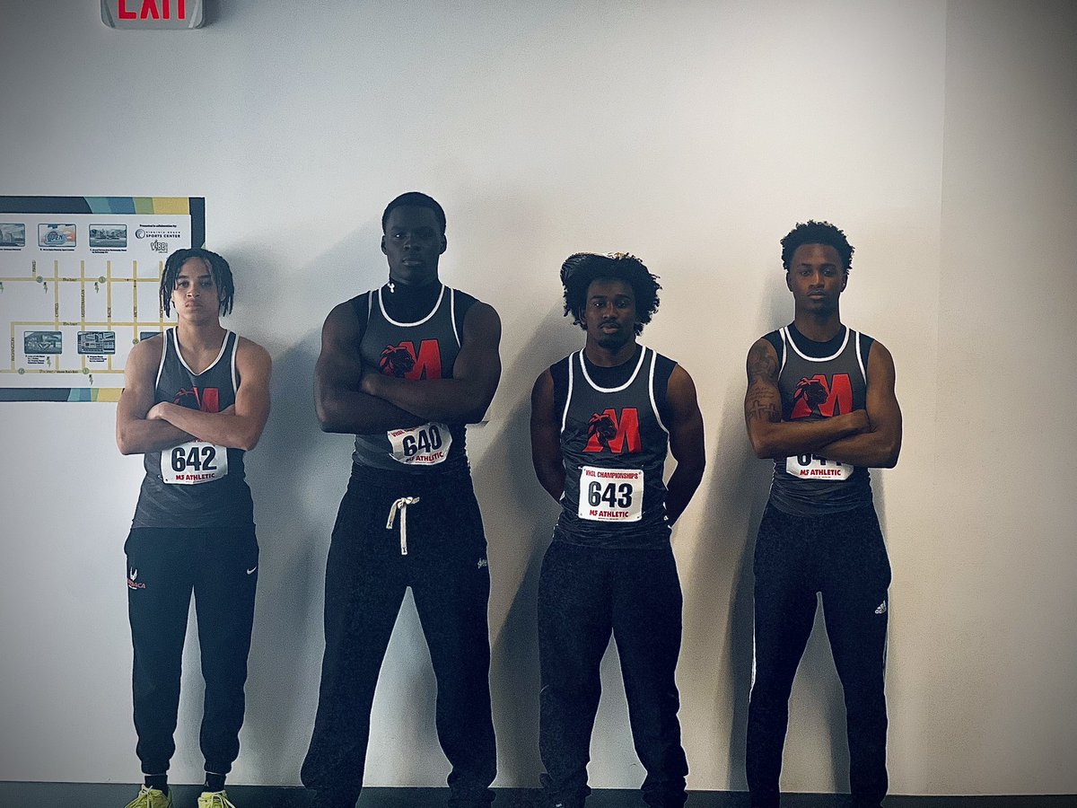 Congratulations to the Boys 4x200 relay team (Victor Afolabi , Kaleb Calloway, Colin Ranson and Demarcus Sharper) as they finished 10th overall at the 5A Indoor Track and Field State Championships! 
<a href="/matoacahsathlet/">Matoaca Athletics</a> <a href="/ElizabethSBaber/">Elizabeth Baber</a>