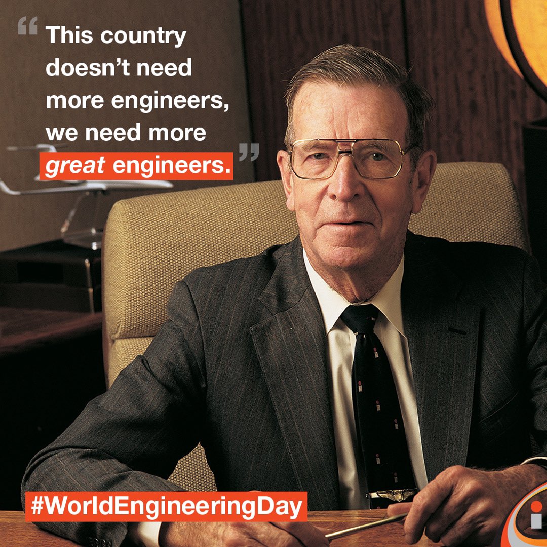 Today we celebrate #WorldEngineeringDay by keeping in mind the words of our founder, Henry Rowan, and the importance of engineers not just to Inductotherm but also to the world. #Thankyou to all the engineers who provide their skills and knowledge to us every day.