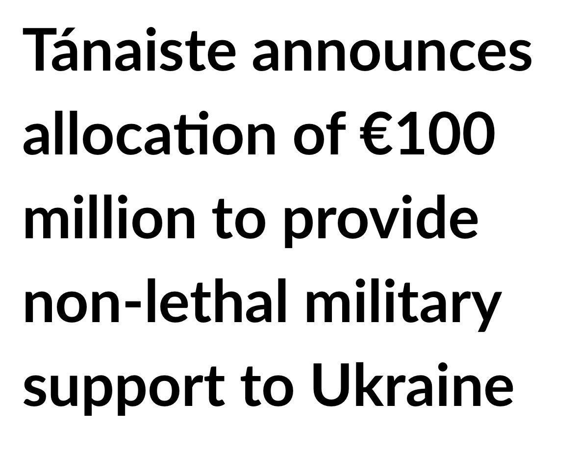 We are grateful to the Government of Ireland for the allocation of much needed €100 mln for support of Ukraine amid these turmoil times. Ireland, as always, stands shoulder to shoulder with Ukraine. #standwithukraine 

shorturl.at/fnbgN