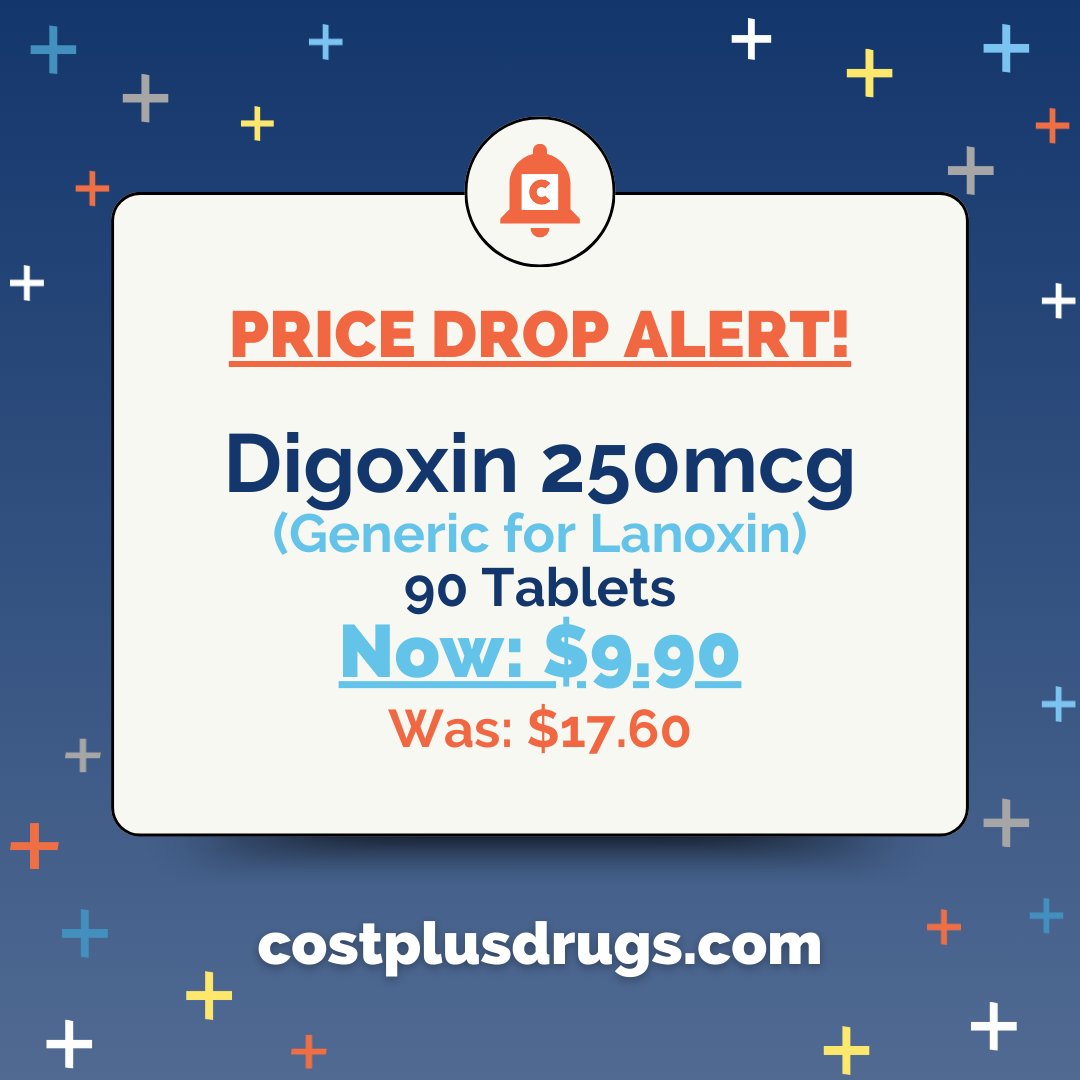 🍞 Another price drop fresh out of the oven!

costplusdrugs.com/medications/di…

🧈 Spreading savings with clear, no-nonsense pricing. Search thousands of medications at costplusdrugs.com!