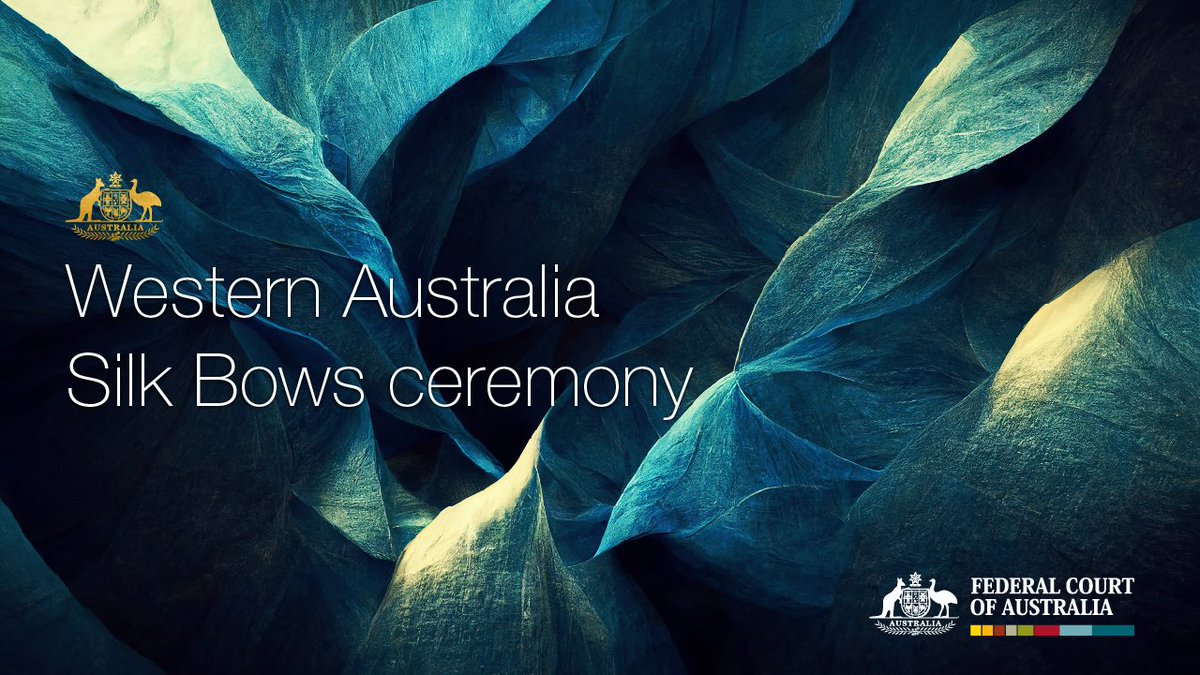 The FCA is pleased to be hosting a Ceremonial sitting of the Full Court to receive the announcements of appointments of Senior Counsel for the State of WA Thurs, 6 March at 9:00am AWST and wishes to congratulate those appointed.

View the ceremony here: youtube.com/@FederalCourtA…