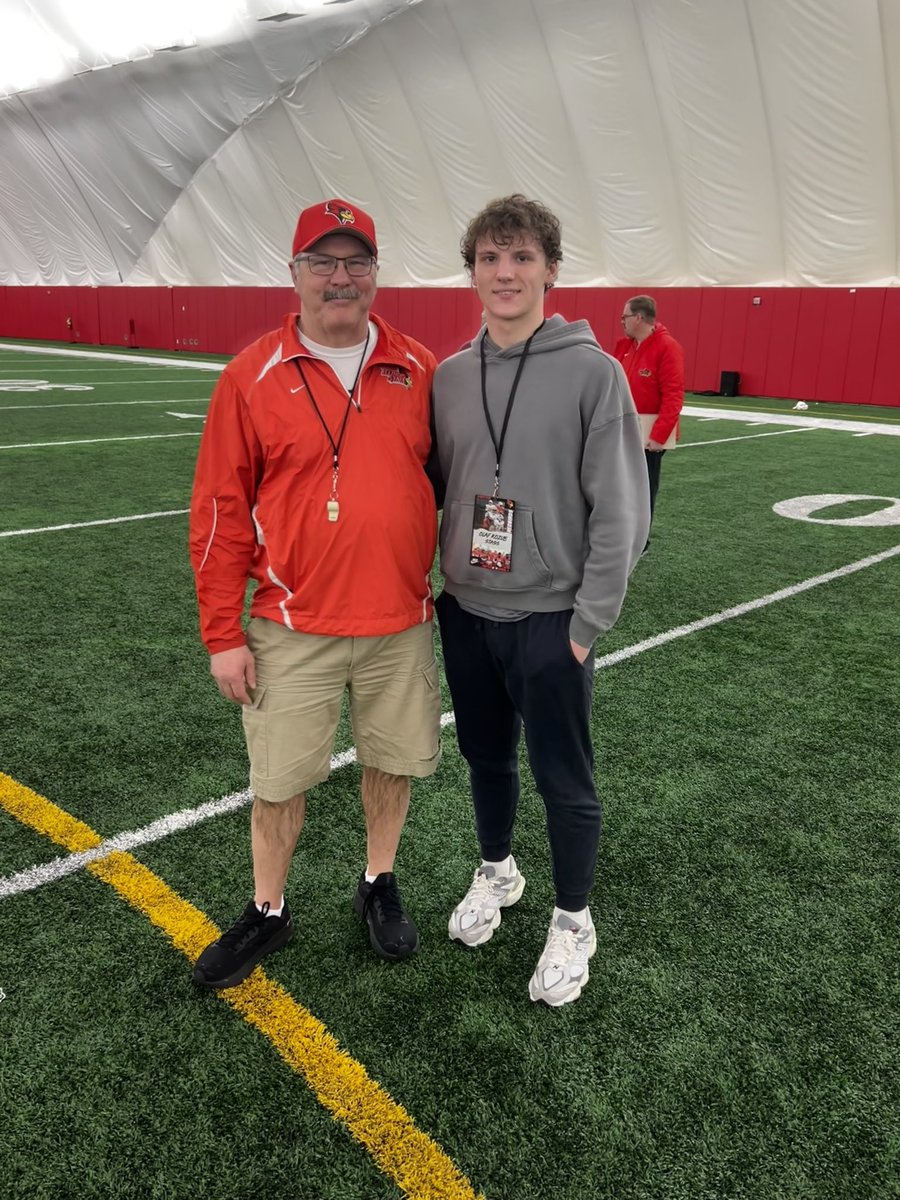 Had a great time down at ISU today. It was great watching their practice and touring their facility. <a href="/CoachBenBlack/">Ben Black</a> <a href="/RedbirdFB/">Illinois State Football</a> <a href="/AAStaggFootball/">Charger Football</a> <a href="/PrepRedzoneIL/">Prep Redzone Illinois</a> <a href="/coachoc12/">Jake O’Connor</a>
