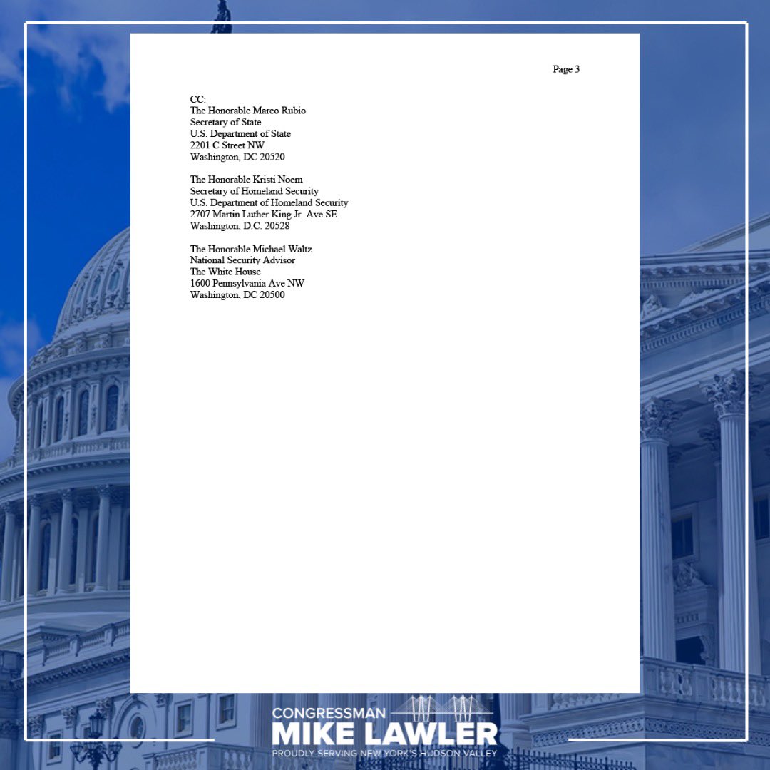 Today, my colleagues and I sent a letter to President Trump urging him to keep the State Department’s Office of the Coordinator for Afghan Relocation Efforts (CARE) and its Enduring Welcome program in place. Read the full letter here.