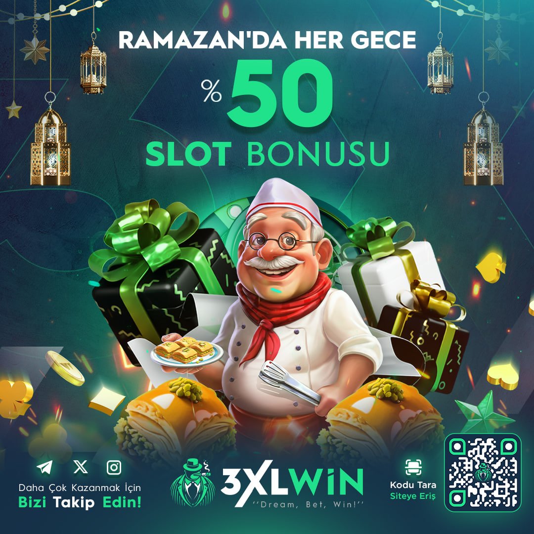 🌛Ramazan Boyunca Her Gece Kazancınızı Katlayın! 

💯50 Slot Bonusu ile Eğlenceyi ve Şansı Doyasıya Yaşayın.

🌜Kaçırmayın, Her Gece Fırsat Sizinle!

💢GÜNCEL GİRİŞ (shoort.in/3xlwin)

#3XLWin #casino #freespin #FreeBet