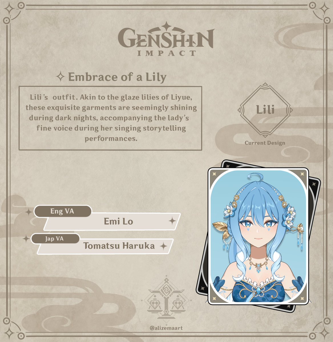 emaryszero's tweet photo. "The shine of gold could never compare to Miss Lili's soul. Her memory is akin to the love she beholds within her core: pure." - Zhongli

Lili - Memoires of Moonlight Dew

#genshin #genshinleaks #Genshinlmpact #genshinoc #oc https://t.co/L5GdIxPAVW