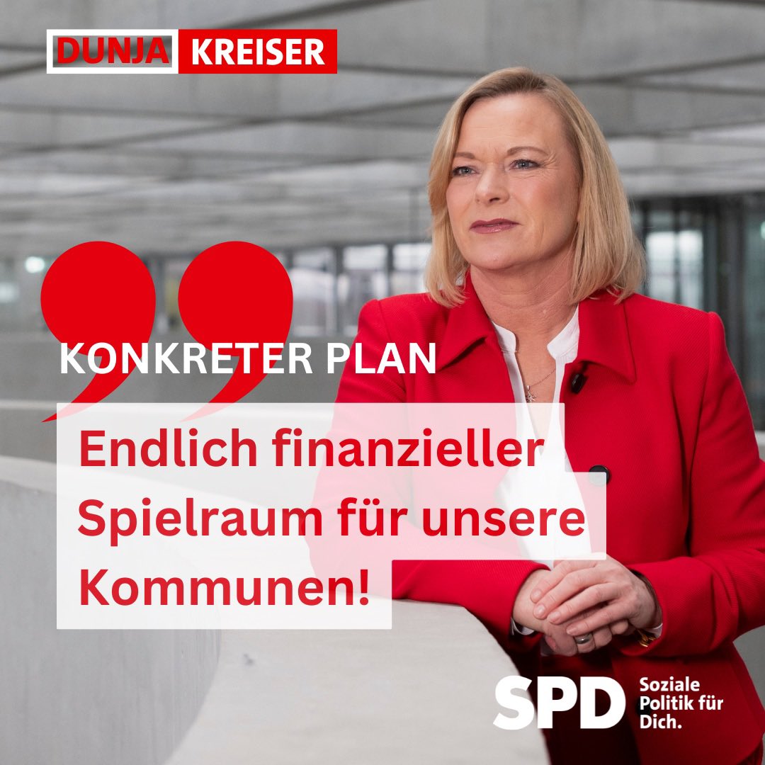 Es sind die #Investitionen die wir als #SPD versprochen haben, die nicht mit der #FDP zu machen waren! Für Notleidende #Kommunen, für die #Wirtschaft, für die #Zukunft Bis zu 400
Milliarden, bei #Infrastruktur von #Bund und #Ländern